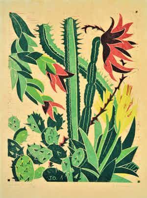 Jeanne Bieruma Oosting - exotische tuin verkocht voor € 75!