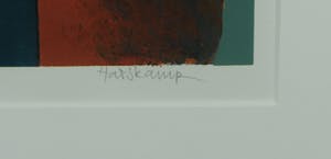 Peter Harskamp - Zeefdruk, Vrouw met twee katten - Ingelijst kopen? Bied vanaf 100!