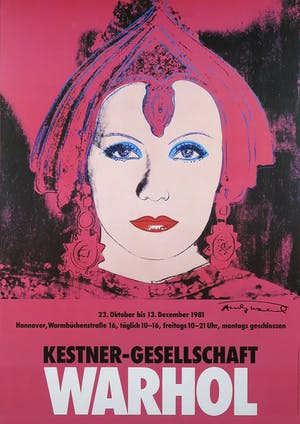 Andy Warhol - Handgesigneerd affiche The Star Kestner-Gesellschaft - Ingelijst (Groot) kopen? Bied vanaf 1!