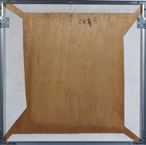 Otto Hamer - Twee werken op doek (op paneel)/ Abstract-geometrische composities kopen? Bied vanaf 150!