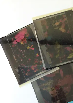 Walasse Ting - Werkt in Atelier Sam Francis - 5 originele foto's - 3 professionele dia's kopen? Bied vanaf 60!