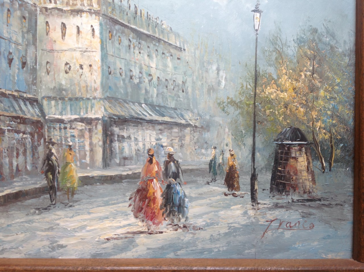 Niet of onleesbaar gesigneerd - Stadsgezicht - olieverf op doek kopen? Bied vanaf 1!