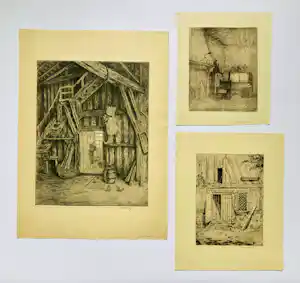 Buy Anton Erkelens - Lot van 3 etsen? Bid from 55!