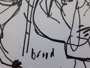 Herman Brood - Bal bal bal originele tekening kopen? Bied vanaf 325!