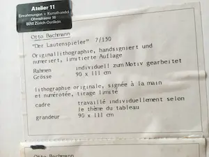 Otto Bachmann - der Lautenspieler kopen? Bied vanaf 200!