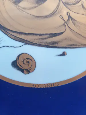 Salvador Dali - Porseleinen bord "Aquarius" diameter 21 cm kopen? Bied vanaf 50!