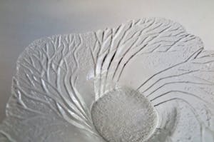 Walther glas - Schaal - Geslepen & Gesatineerd Kristalglas - Decor Bomen in reliëf kopen? Bied vanaf 1!