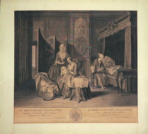 Pieter Fouquet - Gravure, De Hollandsche kraam kamer kopen? Bied vanaf 20!