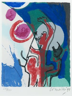 Corneille - Zeefdruk, Uit de uitgave Een schedel vol stem kopen? Bied vanaf 100!