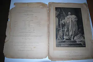 Antiquarisch Boek - Wagner's Parsifal 1e uitgave 1884 & monografie 1904 - beiden uiterst schaars kopen? Bied vanaf 150!
