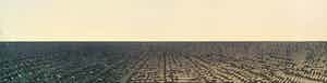 Willem de Vries - Houtsnede - 'Panorama VI' - 1986 verkocht voor € 50!