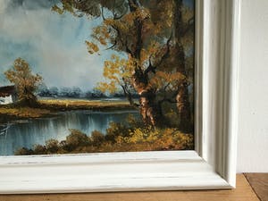 Henner Knauf - Bomen aan de waterkant. kopen? Bied vanaf 1!