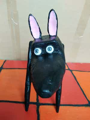 Peter Bastiaanssen - Zittende hond zonder titel verkocht voor € 300!