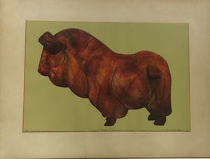 Tom Waakop Reijers - Muskus os - gemengde techniek - 3/5 kopen? Bied vanaf 135!