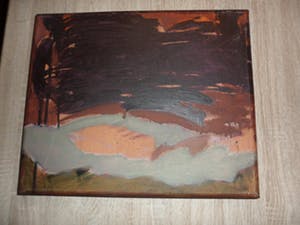 Petra Dekker - zonder titel, olieverf op doek 1989 in prima conditie kopen? Bied vanaf 30!