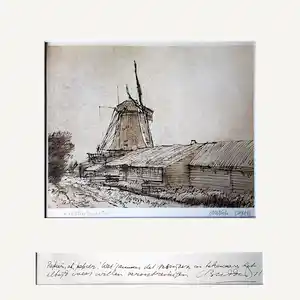 Otto Dicke - Druk (met handgeschreven tekst van C. Buddingh) verkauft für € 50!