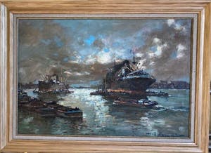 Buy Henri Joseph Pauwels - H.J. Pauwels (1903-1983) Marine? Bid from 170!