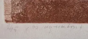 Age Hartsuiker - Ets aquatint Staand landschap kopen? Bied vanaf 75!