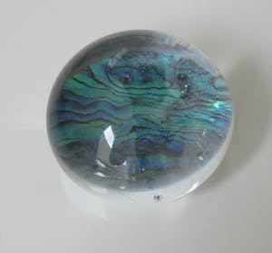 Niet of onleesbaar gesigneerd - Murphy's Nieuw Zeeland - Studio Abalone glazen presse papier kopen? Bied vanaf 10!