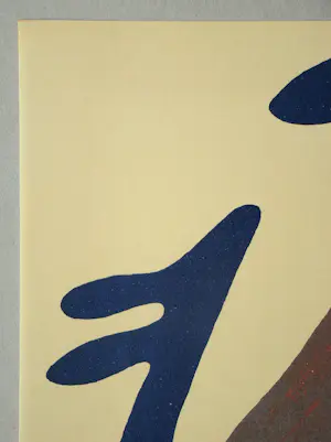 Buy Hans Arp - Hoofd, torso en navel op tafel - 1962 - Originele litho? Bid from 180!