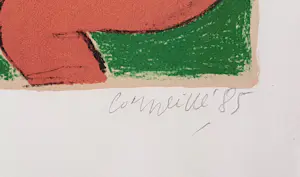 Corneille - Litho: 'Le tigre amoreux II' (1985) kopen? Bied vanaf 180!