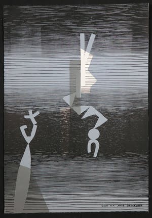 Michel Seuphor - Zeefdruk, Que ma joie de meure, uit portfolio Das Unbehagen in der Kunst (1965) kopen? Bied vanaf 60!