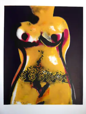 AcheterHerman Brood - Kleurenzeefdruk TORSO Handgesigneerd.? Enchérissez de 1!