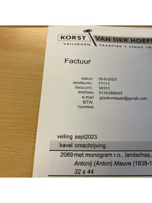 Anton Mauve (sr.) - Landschap kopen? Bied vanaf 1!