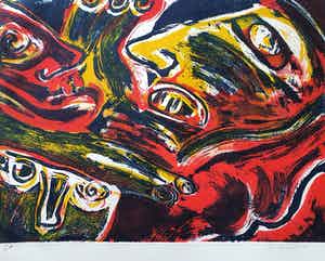 Bengt Lindstrom - Carborundum (Groot) verkocht voor € 335!