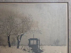 AcheterHendrik de Laat - Sneeuwlandschap. Bomen. Vaart.? Enchérissez de 89!