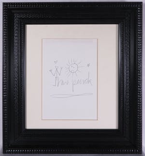 A.R. Penck - Potlood op papier, Tekening - Ingelijst kopen? Bied vanaf 200!