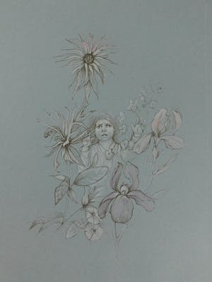 Leonor Fini - Fille avec des fleurs kopen? Bied vanaf 25!