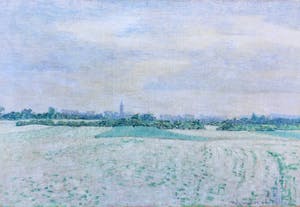 Mien Cambier van Nooten - C4767-13, Dorpsgezicht gezien over de velden kopen? Bied vanaf 250!