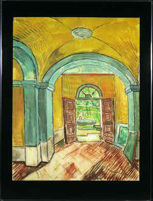 Paul Huf - Foto, Vestibule in the Asylum - Vincent van Gogh - Ingelijst verkocht voor € 1!
