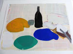 Cees Dolk - Zeefdruk, Titel : "Dish 7". verkocht voor € 40!