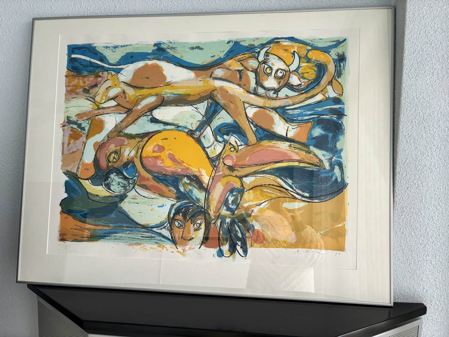 Anton Vrede - Gesigneerde en Genummerde Grafische Prent van Anton Vrede (1990) kopen? Bied vanaf 60!