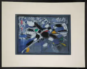 Buy Agnes van den Brandeler - Gouache, Abstracte compositie? Bid from 80!