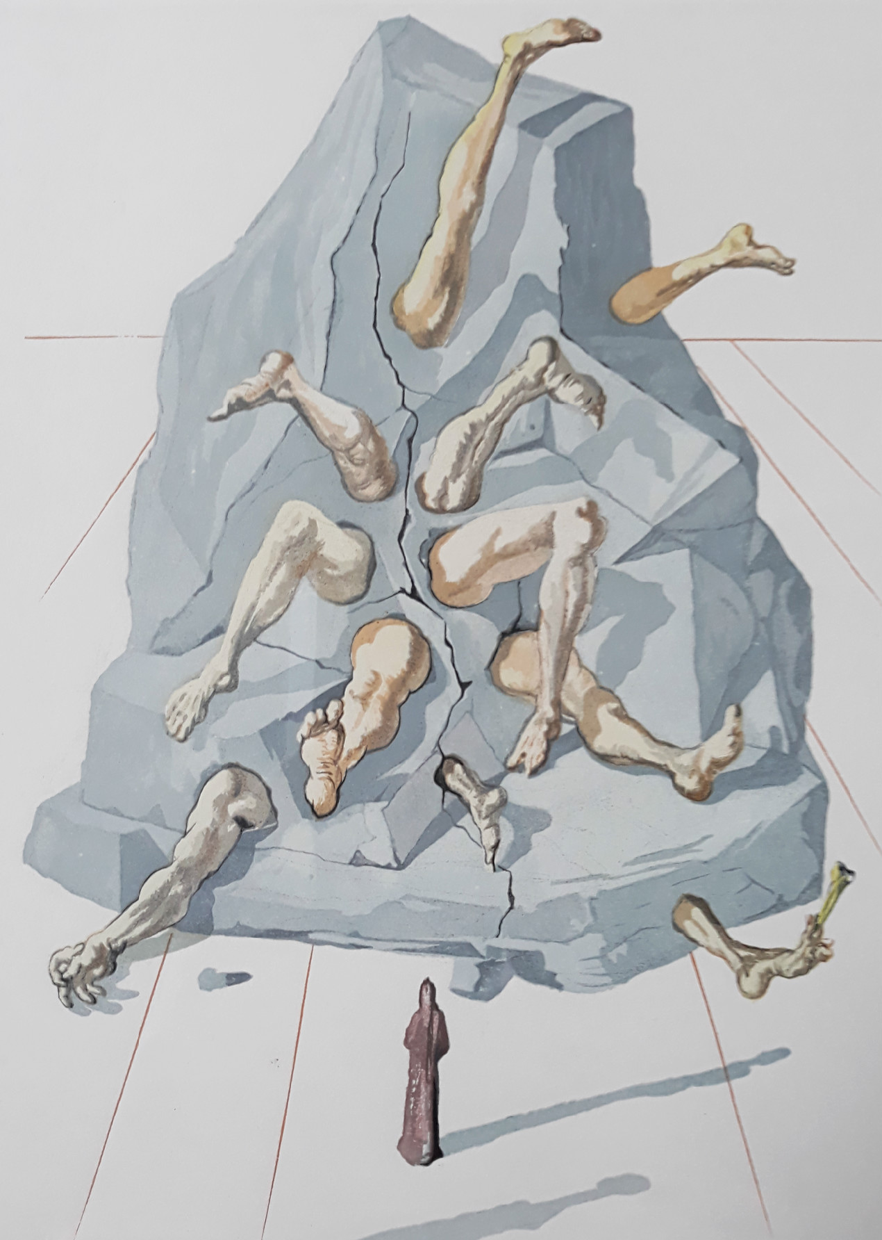 Salvador Dali - Les Simionaques, litho of houtdruk (ingelijst) kopen? Bied vanaf 1!