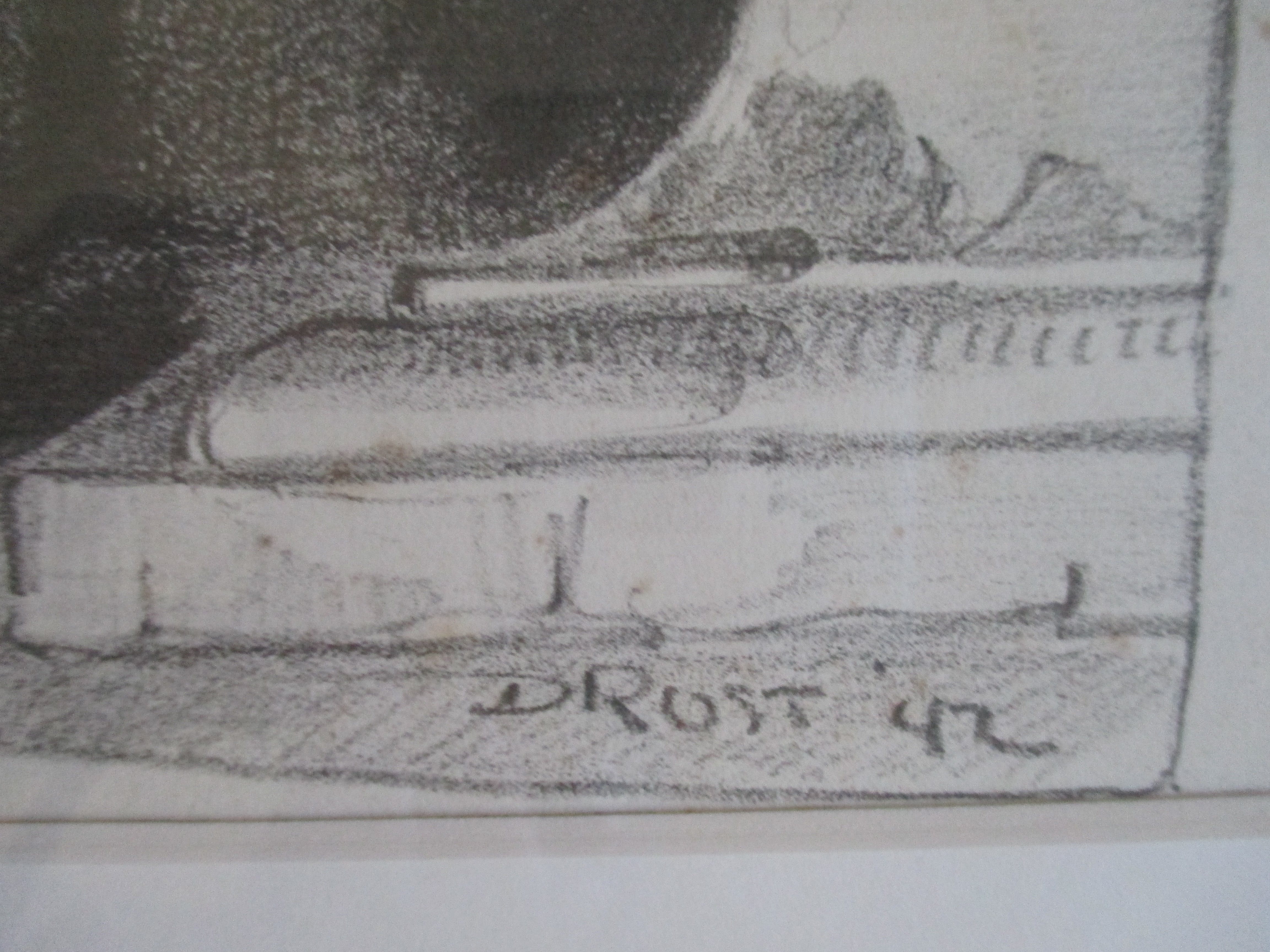 Fré Drost - Ingelijste lithografie 1942 kopen? Bied vanaf 1!