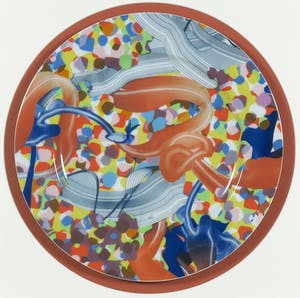 Frank Stella - Porseleinen bord, Princess of Wales Theater, voor Rosenthal Studio Line - Ingelijst kopen? Bied vanaf 150!
