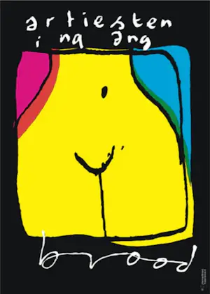 Herman Brood - Kleurengiclee op canvas ARTIESTENINGANG kopen? Bied vanaf 119!