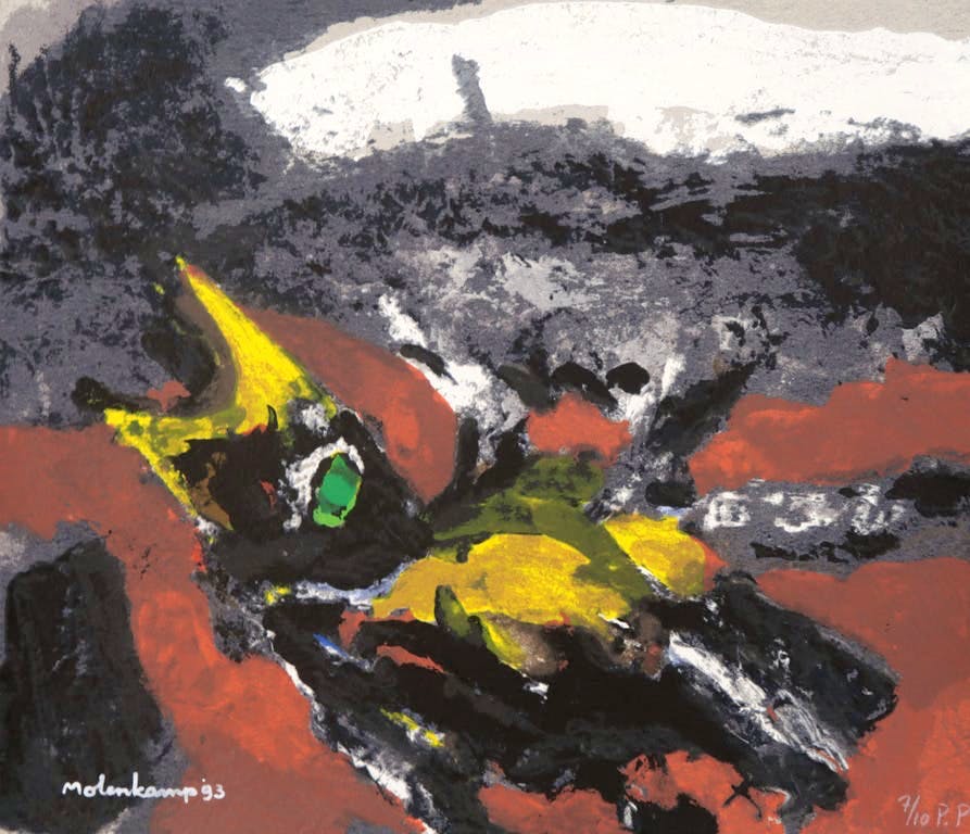 Nico Molenkamp - Portfolio met 3 zeefdrukken en boek, Signatuur kopen? Bied vanaf 1!