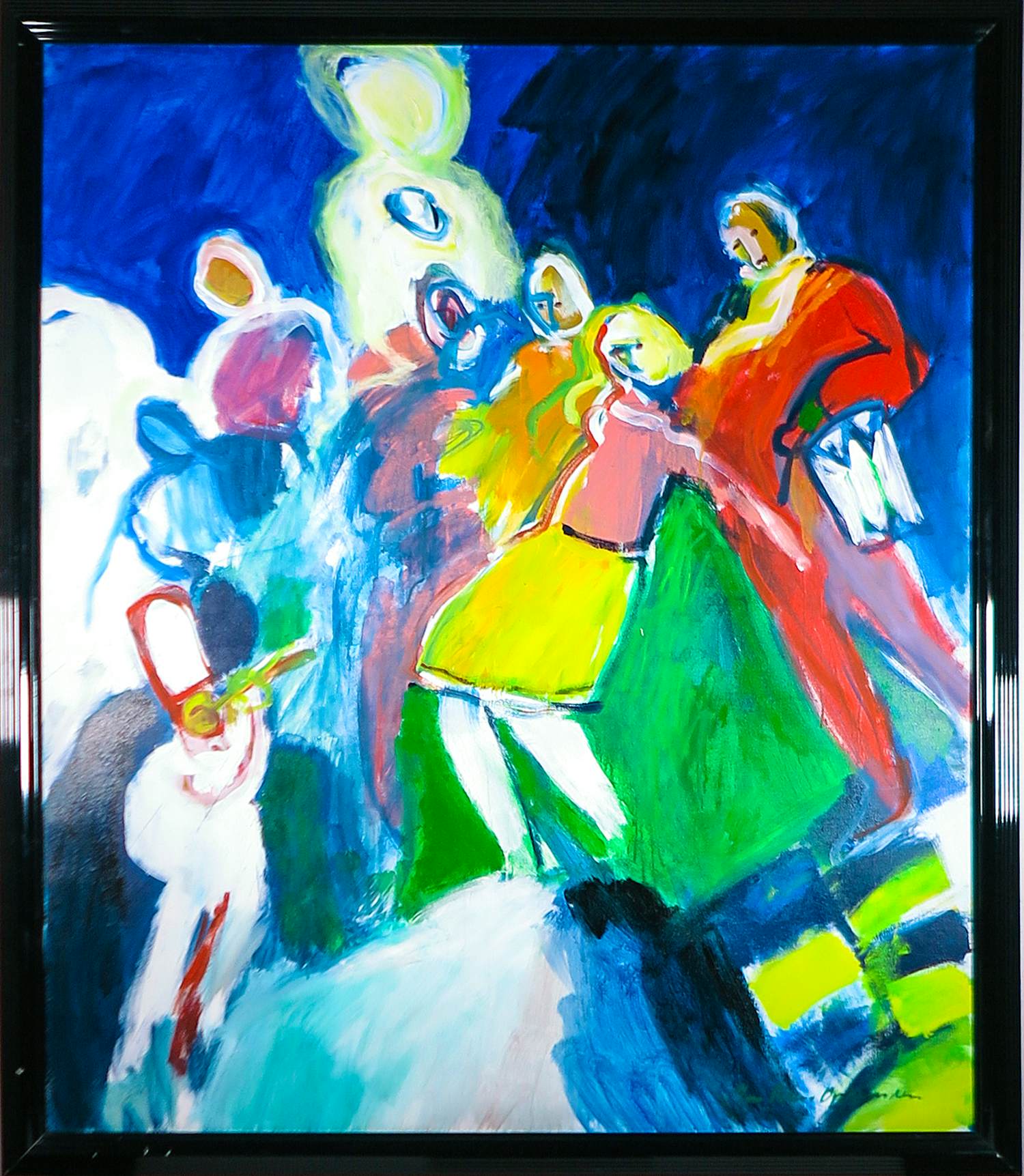 Jan Peter van Opheusden - Acryl op doek, Zonder titel- Ingelijst (Zeer groot) kopen? Bied vanaf 1000!