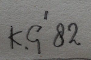 Klaas Gubbels - Hand ingekleurde tekening: Stilleven - 1982 kopen? Bied vanaf 375!