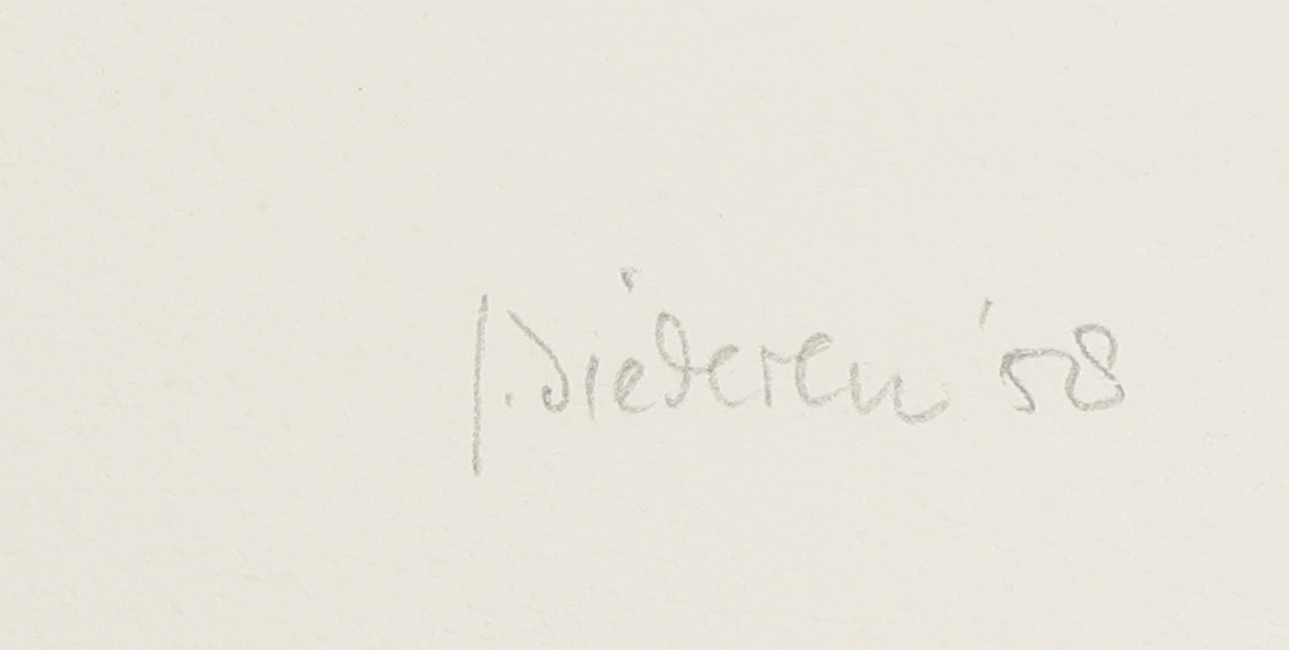 Jef Diederen - Litho, Zonder titel kopen? Bied vanaf 35!