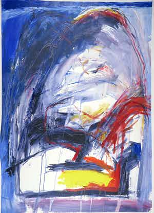 Franscz Witte - Gemengde techniek op papier, Abstract Z.T. (Groot) verkocht voor € 1!