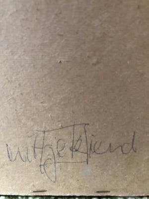 Dirkjan Ribbeling - originele tekening en aquarel 1967 kopen? Bied vanaf 50!