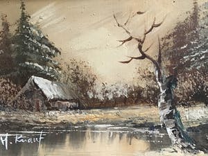 Henner Knauf - Huisje aan bosven. kopen? Bied vanaf 20!