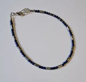 Nieuwe zilveren Armband van lapis lazuli kopen? Bied vanaf 70!