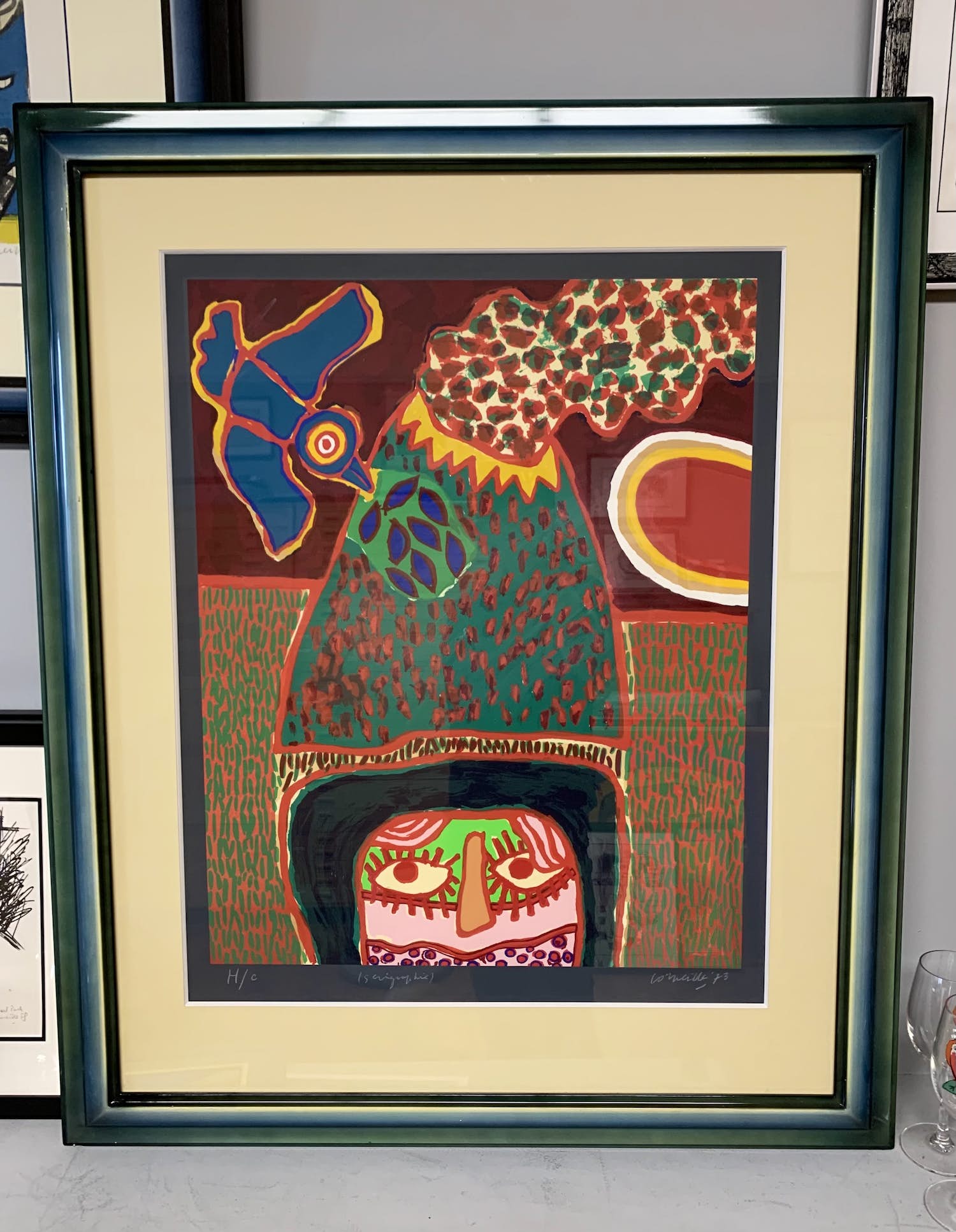 Corneille - Serigraph ondertekend Le Volcan - Exemplaire Hors Commerce kopen? Bied vanaf 450!